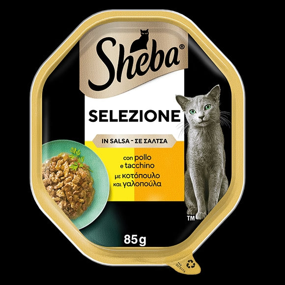 Sheba Selezione in Salsa Pollo e Tacchino 85 g Sheba Selezione in Salsa Pollo e Tacchino 85 g